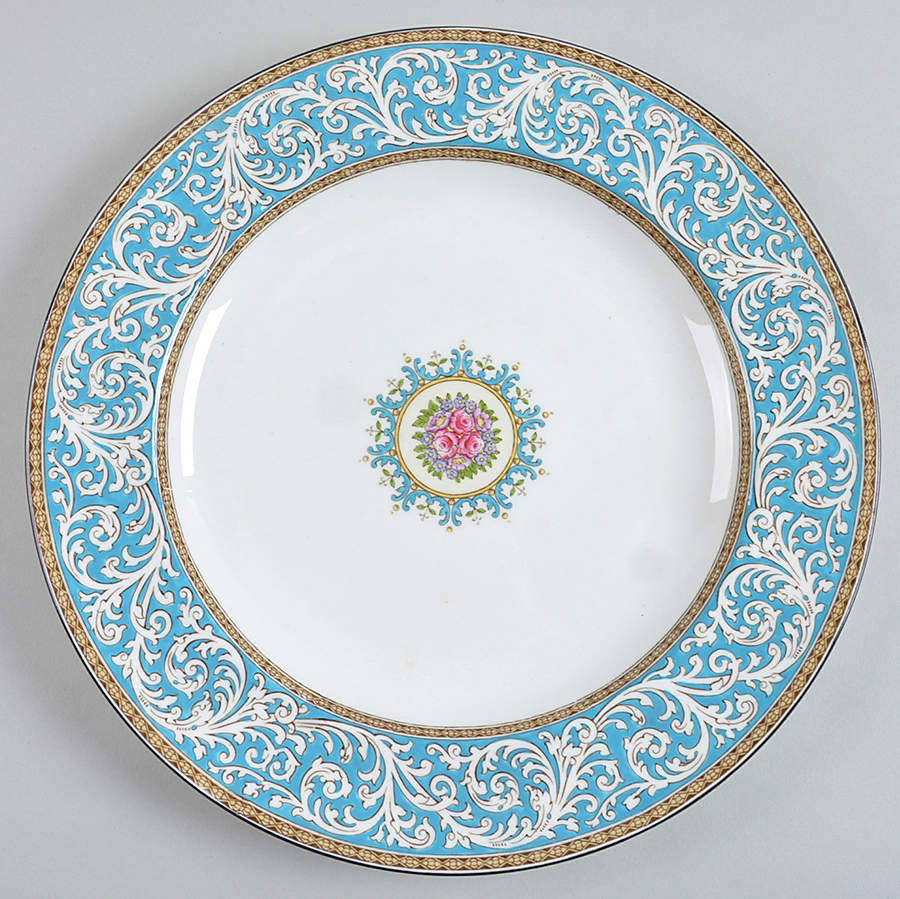 Praze Turquoise 13" Chop Plate (Round Platter) by Wedgwood-1