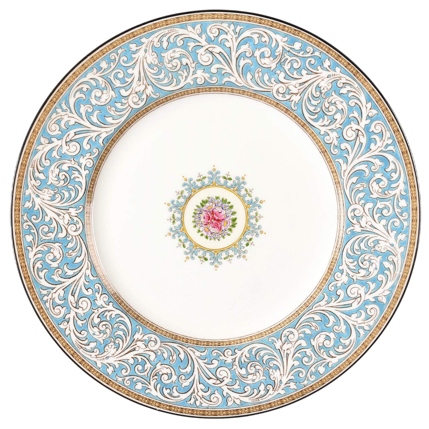 Praze Turquoise Dinner Plate by Wedgwood-1