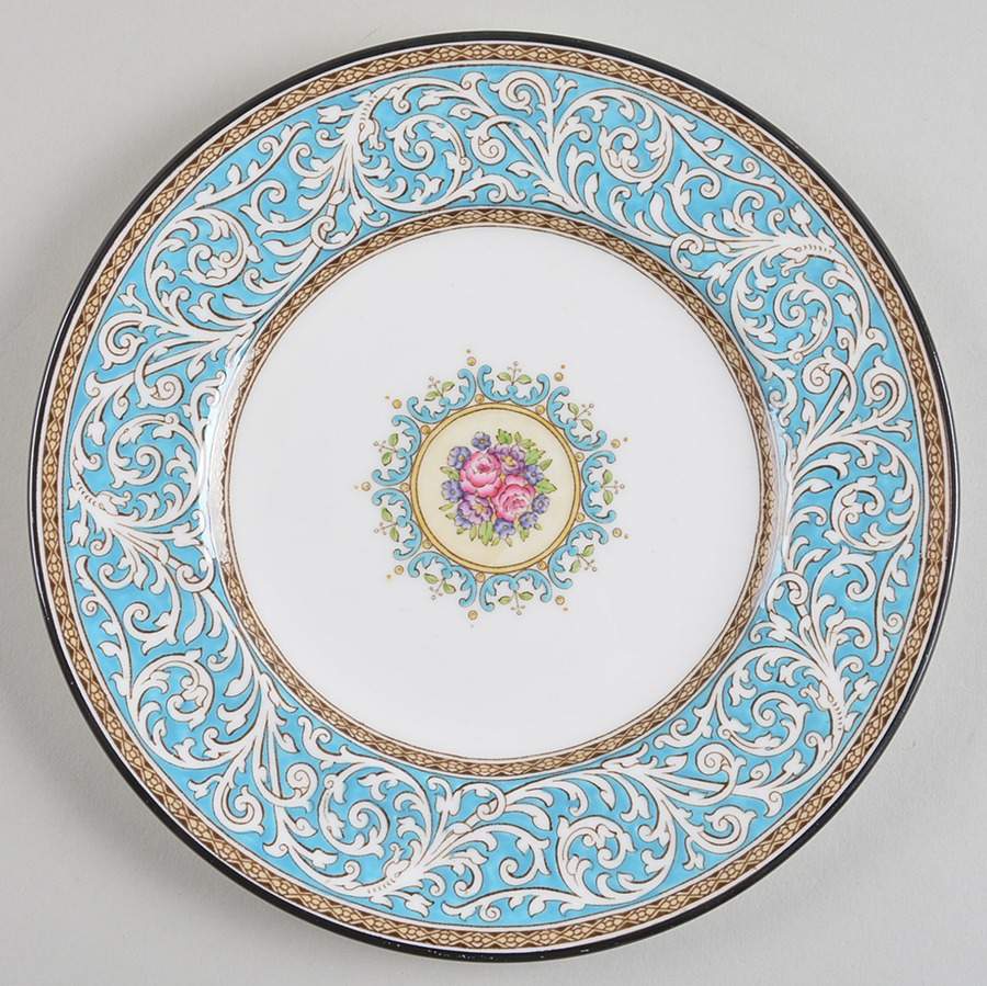 Praze Turquoise Salad Plate by Wedgwood-1