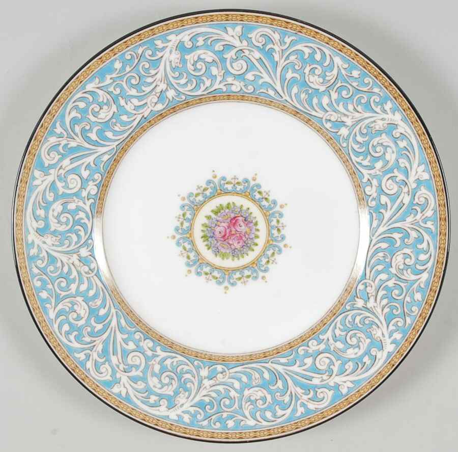 Praze Turquoise Luncheon Plate by Wedgwood-1