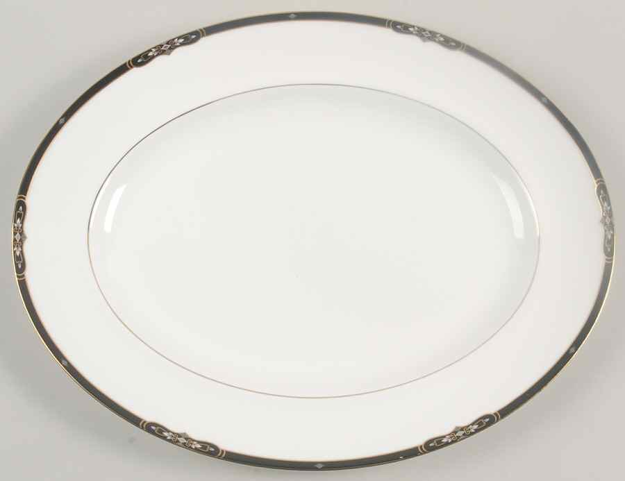 Preston 14" Oval Serving Platter by Wedgwood-1