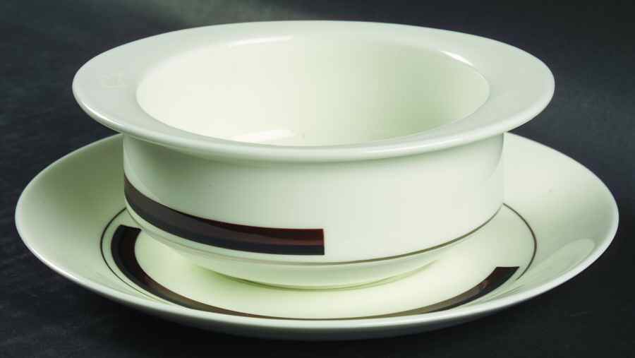 Prelude Flat Cream Soup Bowl & Saucer Set by Wedgwood-1