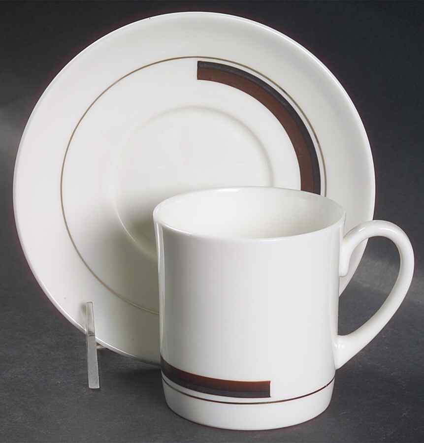 Prelude Flat Cup & Saucer Set by Wedgwood-1