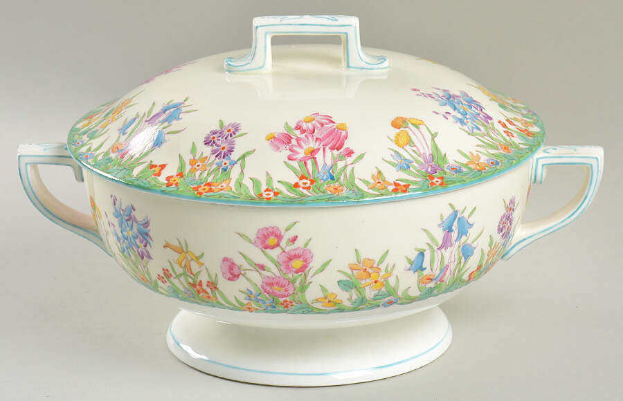 Prairie Flowers Round Covered Vegetable by Wedgwood-1