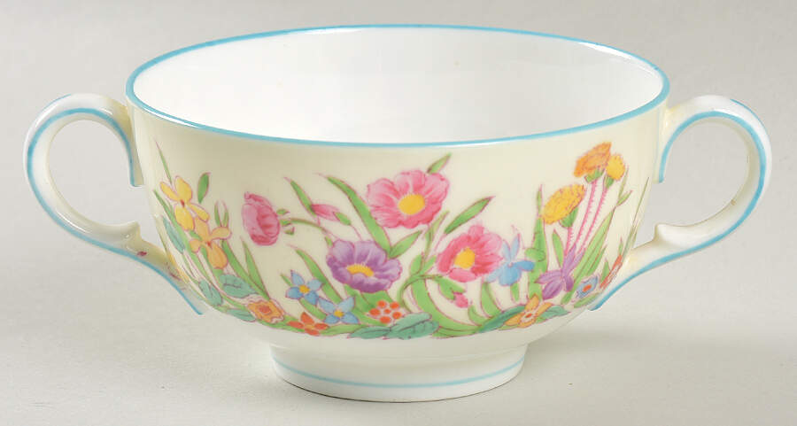 Prairie Flowers Footed Cream Soup Bowl by Wedgwood-1