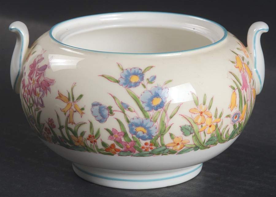 Prairie Flowers 146 Shape Sugar Bowl No Lid by Wedgwood-1