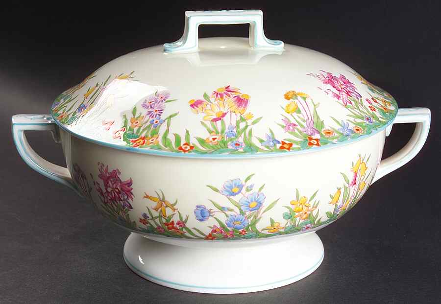 Prairie Flowers Round Covered Vegetable by Wedgwood-1