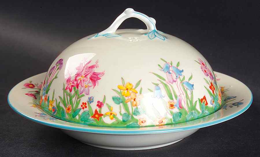 Prairie Flowers Muffin Dish & Lid by Wedgwood-1