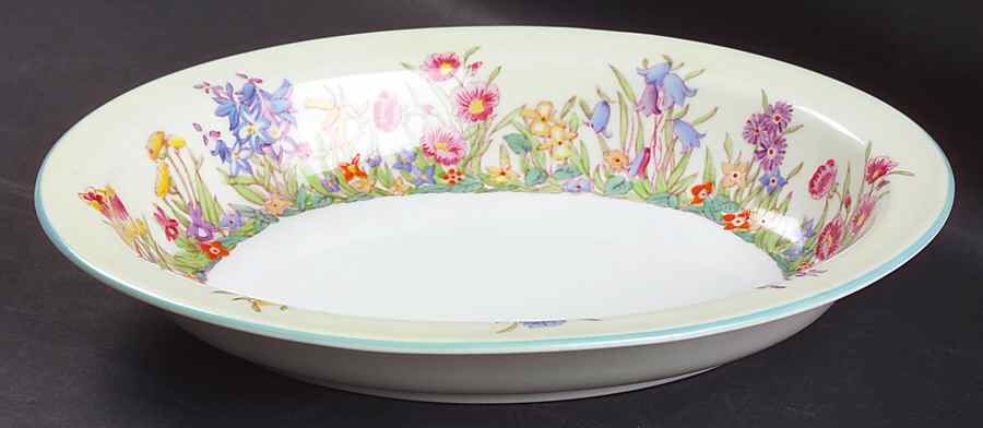 Prairie Flowers 9" Oval Vegetable Bowl by Wedgwood-1