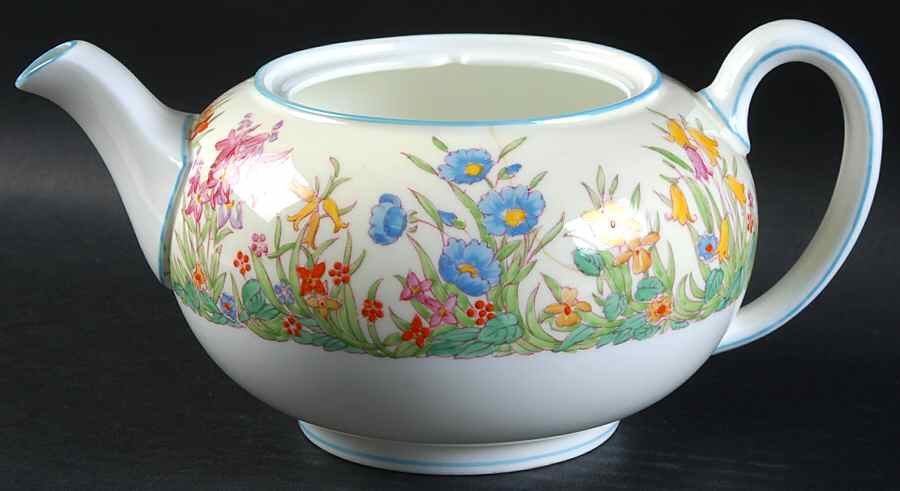 Prairie Flowers Teapot No Lid by Wedgwood-1