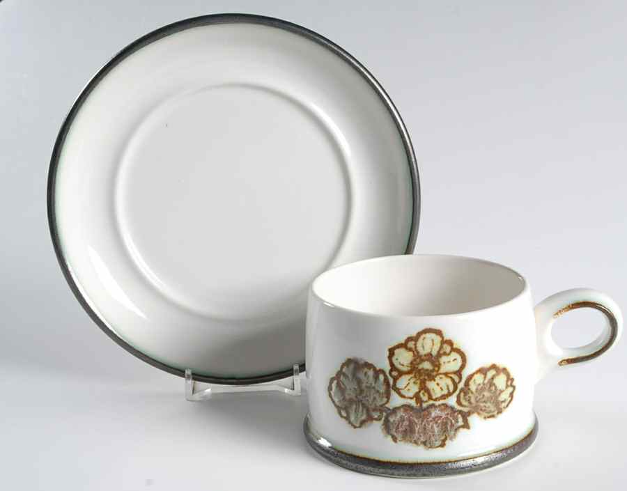 Primrose Flat Cup & Saucer Set by Wedgwood-1