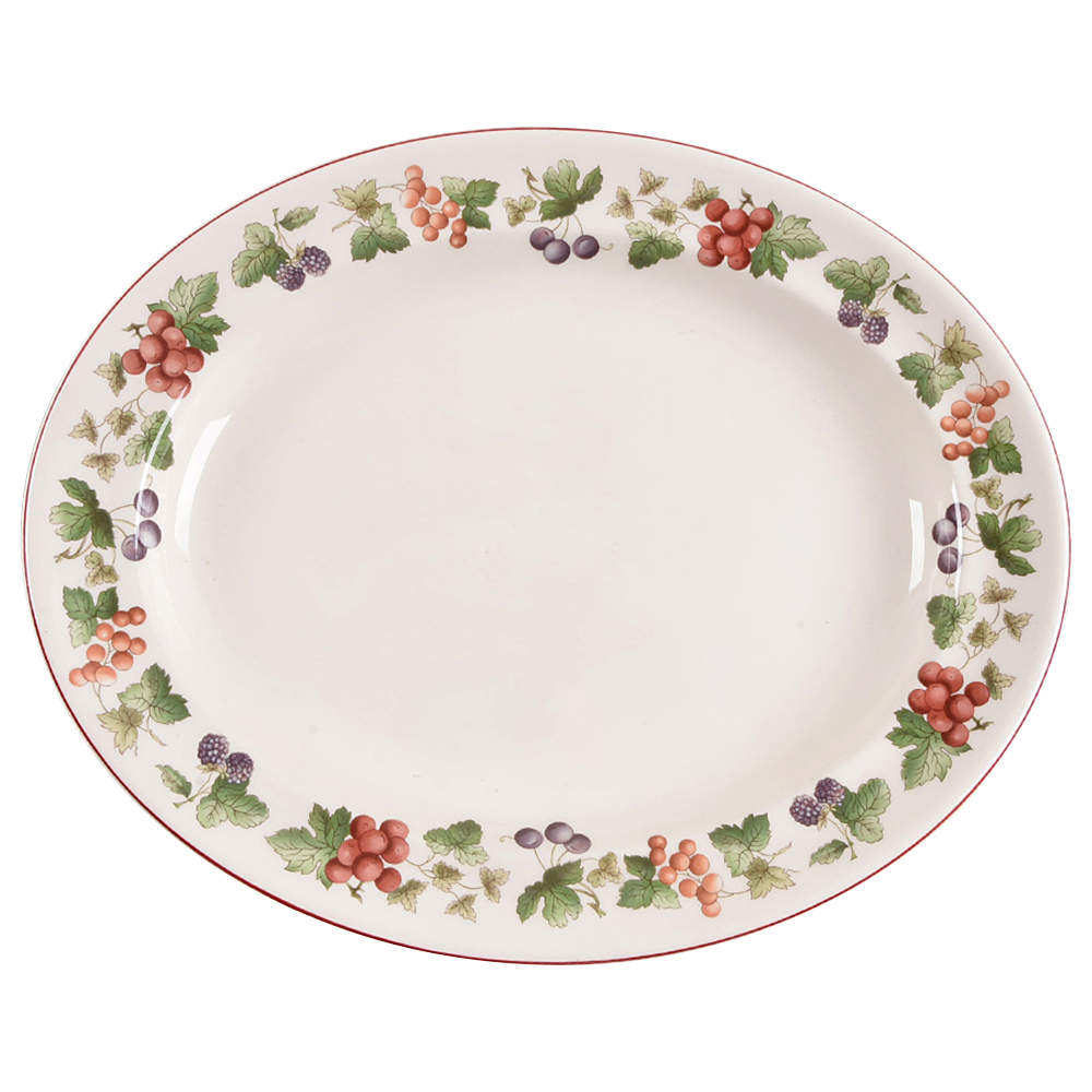 Provence Queensware 14" Oval Serving Platter by Wedgwood-1