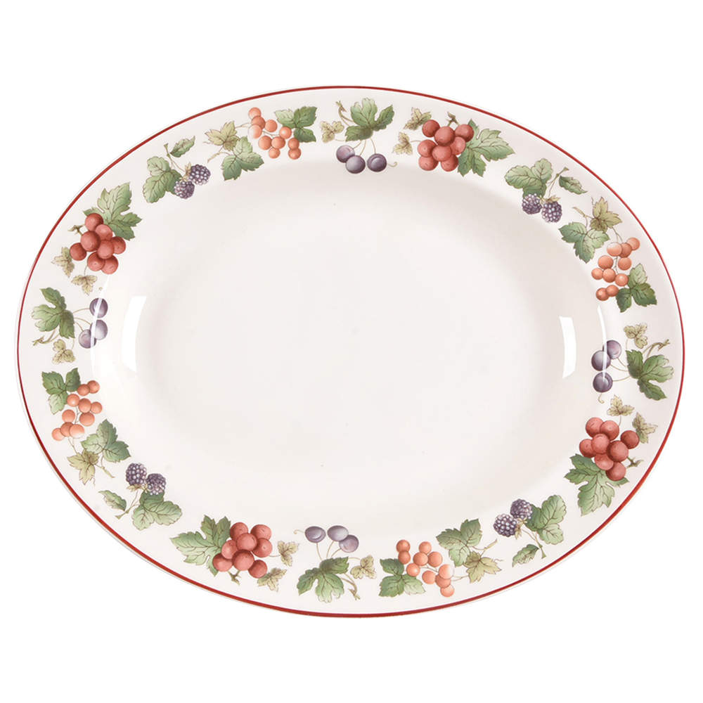 Provence Queensware 12" Oval Serving Platter by Wedgwood-1