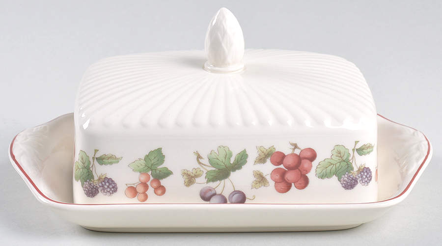 Provence Queensware Rectangular Covered Butter by Wedgwood-1