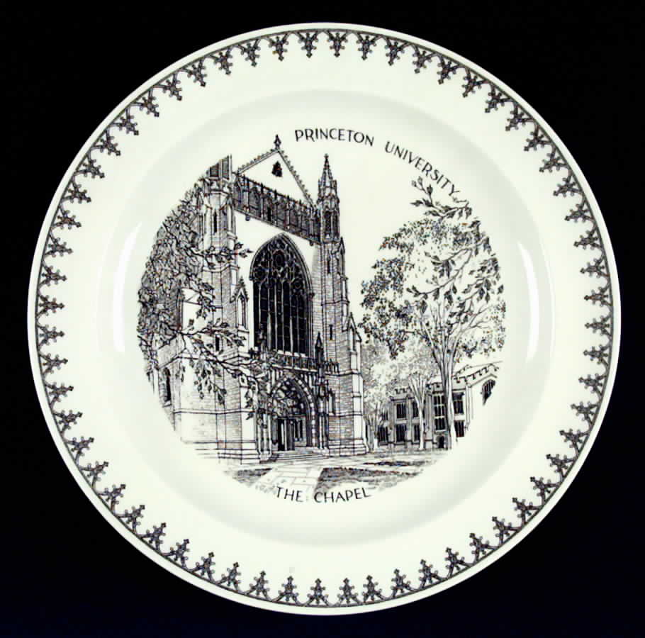 Princeton University Black Dinner Plate by Wedgwood-1