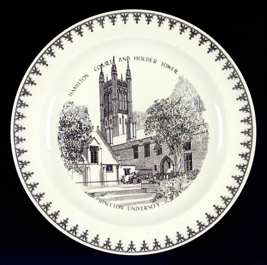 Princeton University Black Dinner Plate by Wedgwood-1