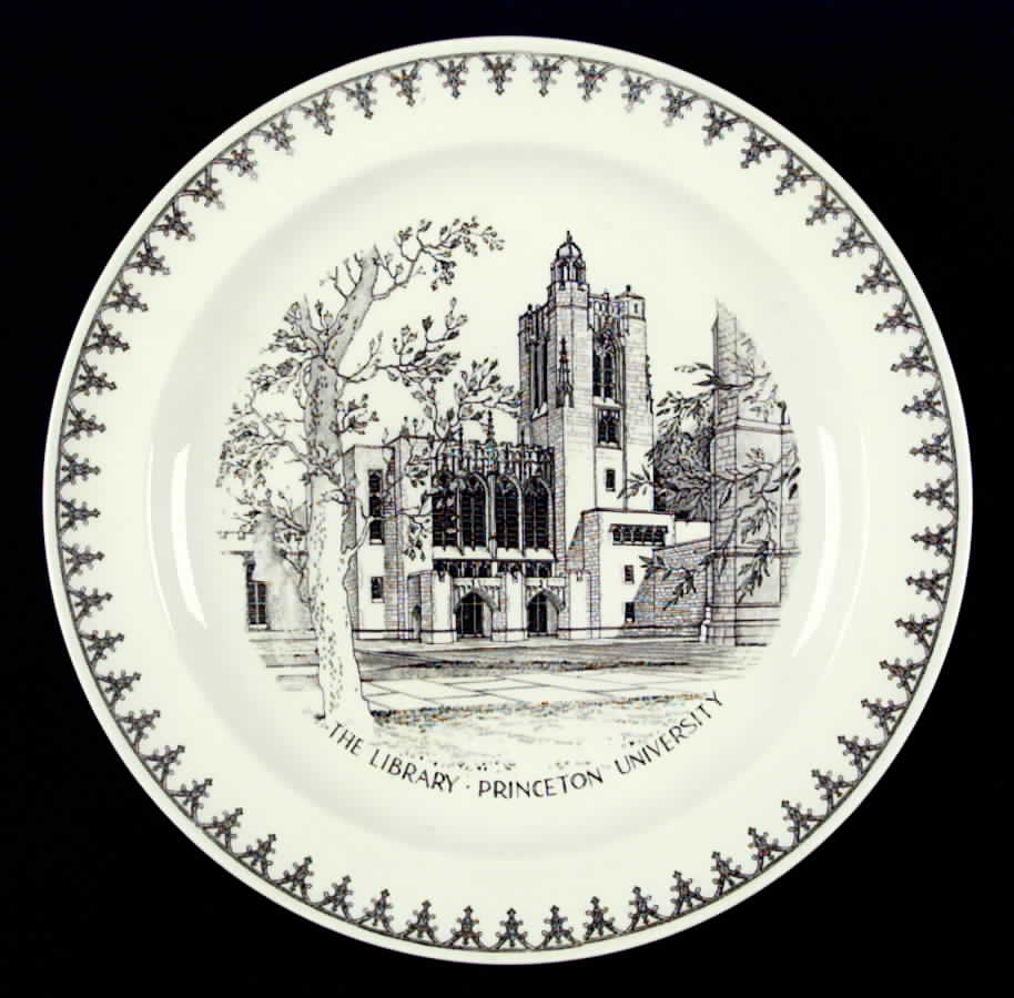 Princeton University Black Dinner Plate by Wedgwood-1
