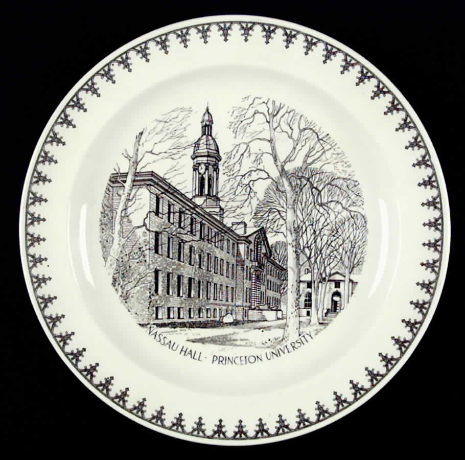 Princeton University Black Dinner Plate by Wedgwood-1