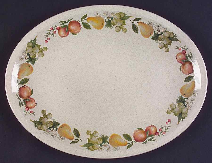 Quince 12" Oval Serving Platter by Wedgwood-1