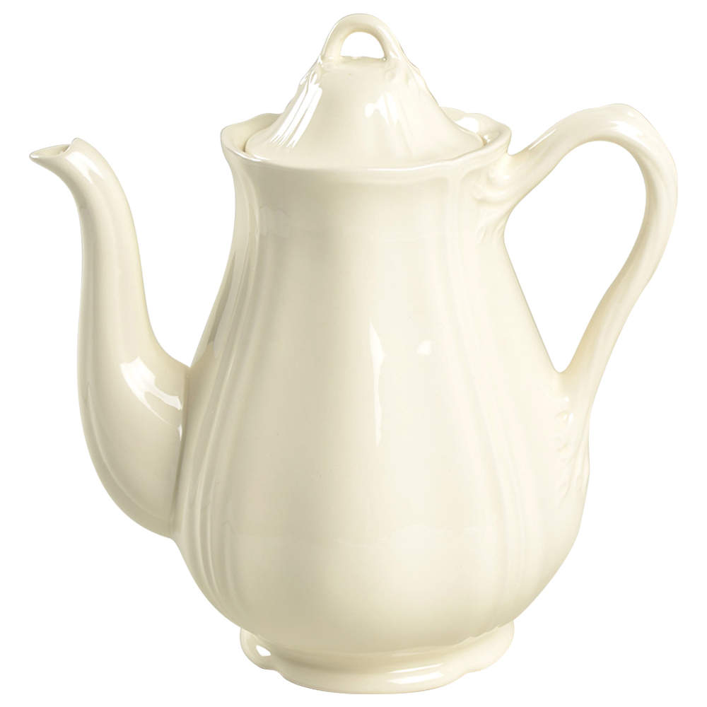Queen's Plain Coffee Pot & Lid by Wedgwood-1