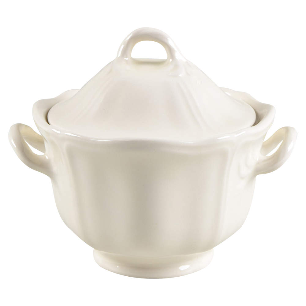 Queen's Plain Sugar Bowl & Lid by Wedgwood-1