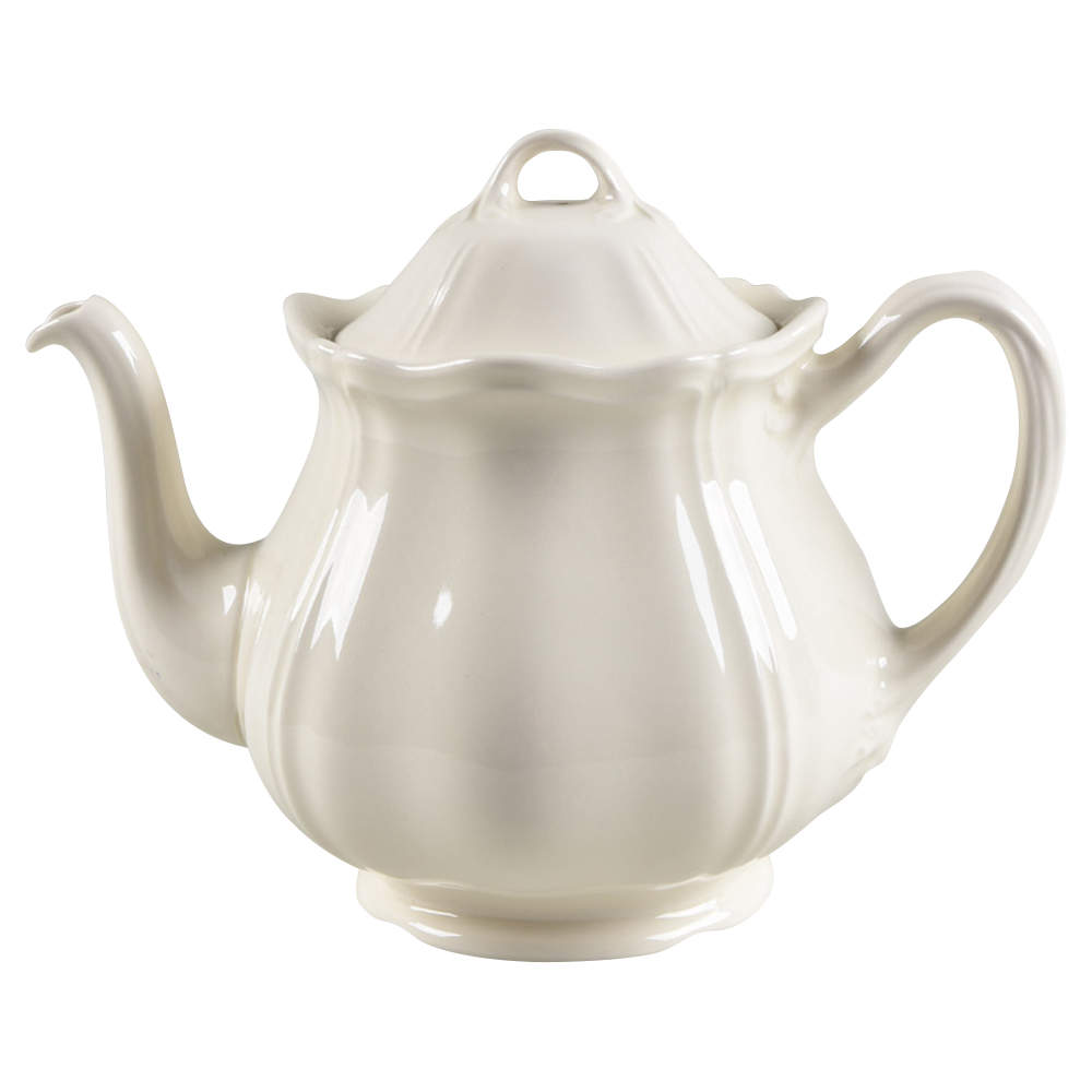 Queen's Plain Teapot & Lid by Wedgwood-1