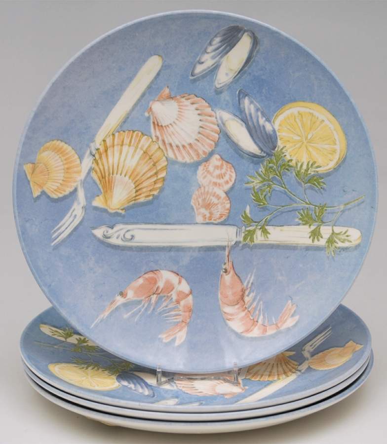 Queen's Plain Accent Luncheon Plate - Set of 4 by Wedgwood-1