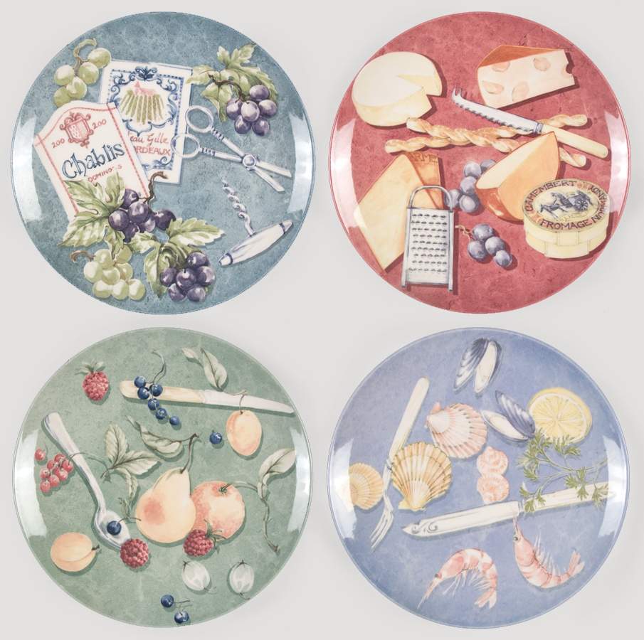 Queen's Plain Accent Luncheon Plate - Set of 4 Motifs by Wedgwood-1