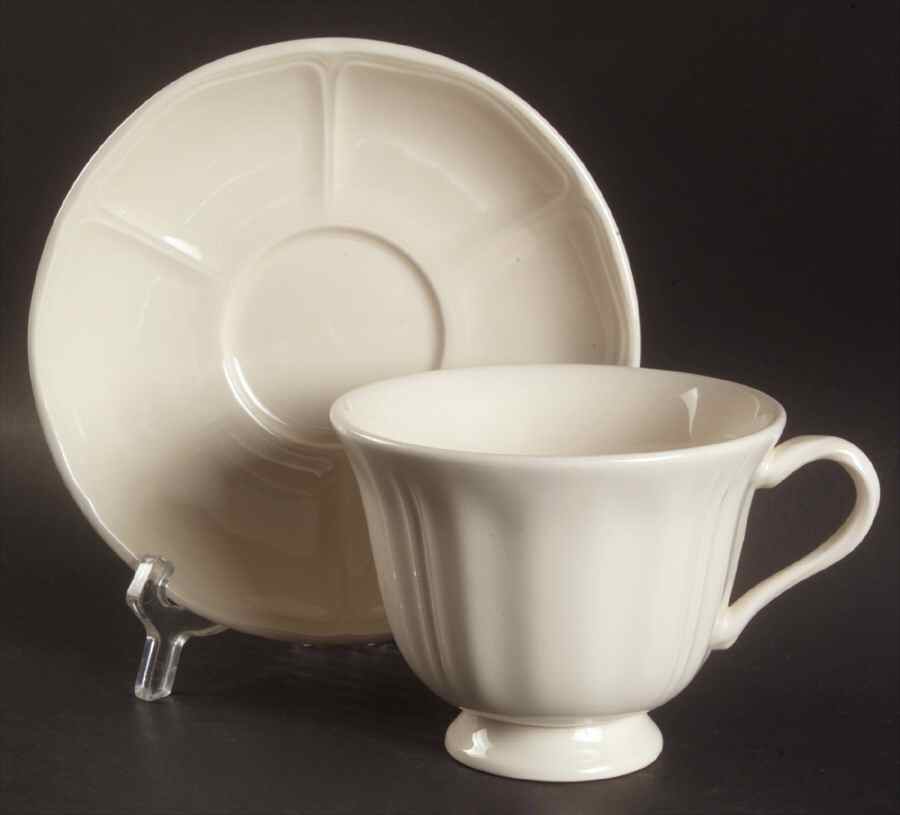Queen's Plain Breakfast Cup & Saucer Set by Wedgwood-1