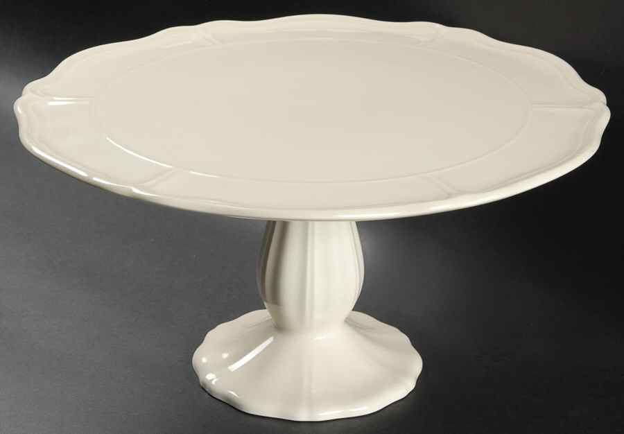 Queen's Plain 9" Diameter Pedestal Cake Stand by Wedgwood-1