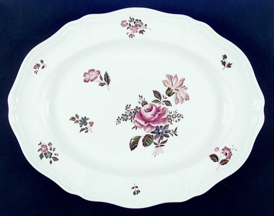 Queens Sprays 13" Oval Serving Platter by Wedgwood-1