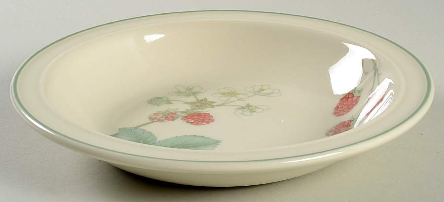 Raspberry Cane Rim Soup Bowl by Wedgwood-1