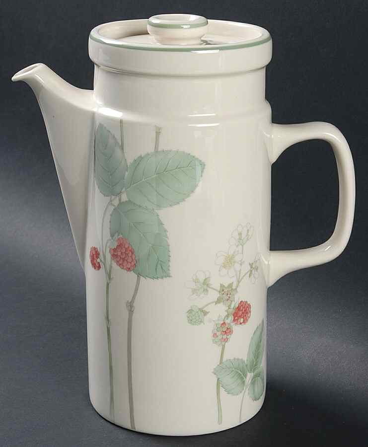 Raspberry Cane Coffee Pot & Lid by Wedgwood-1