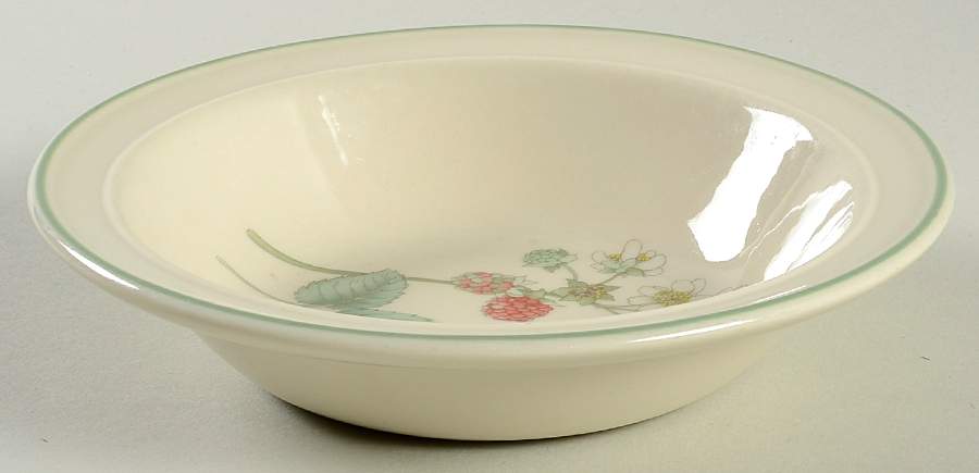 Raspberry Cane Rim Cereal Bowl by Wedgwood-1