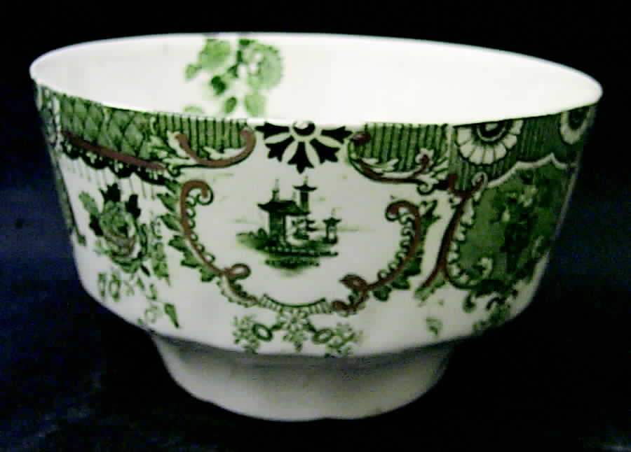 Raleigh Green (Gold Accent) Bowl Waste by Wedgwood-1