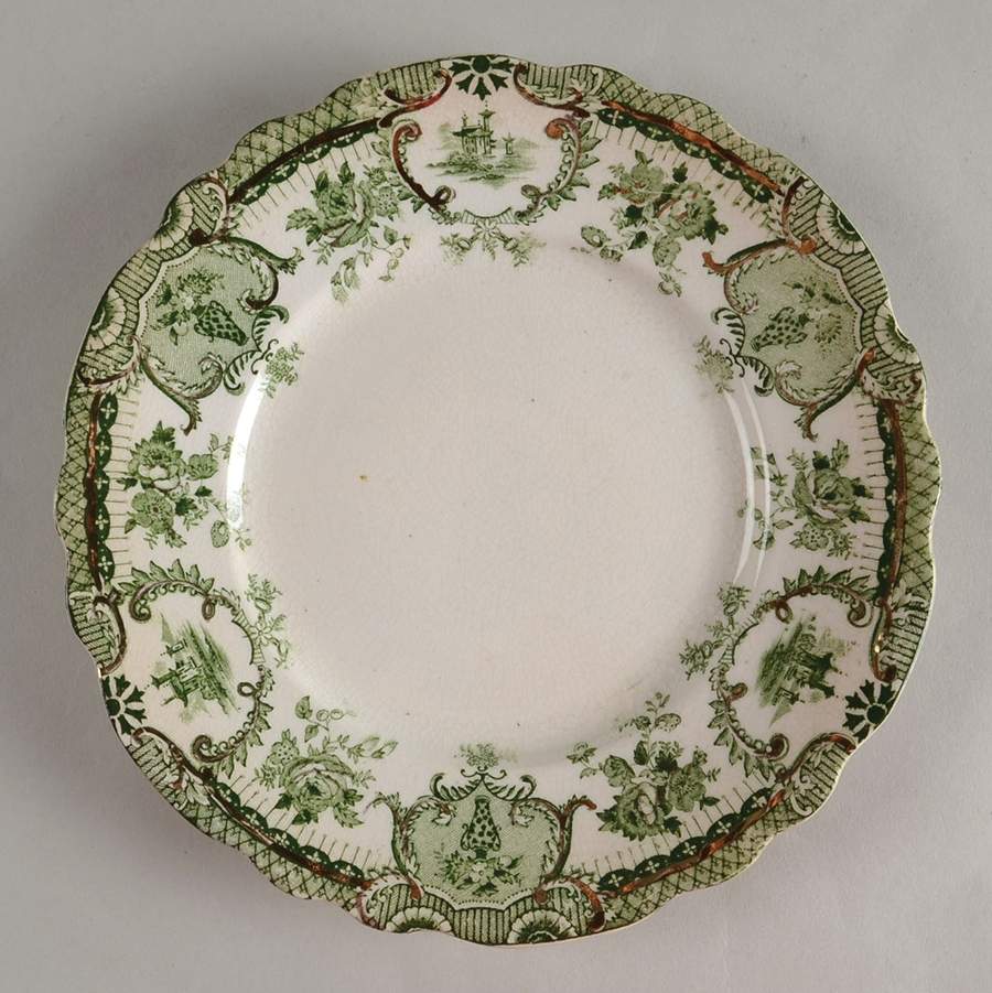 Raleigh Green (Gold Accent) Salad Plate by Wedgwood-1