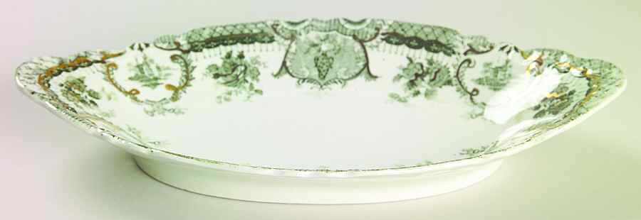 Raleigh Green (Gold Accent) Relish by Wedgwood-1