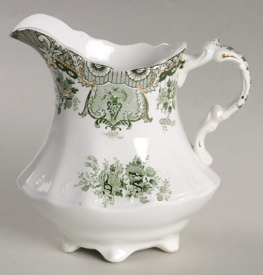 Raleigh Green (Gold Accent) Creamer by Wedgwood-1