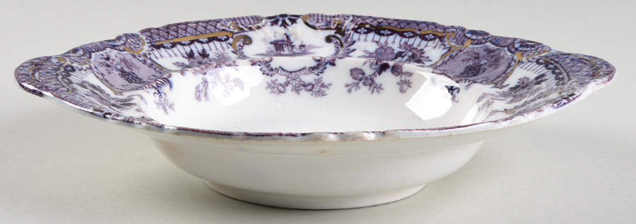 Raleigh Purple Round Butter No Lid by Wedgwood-1