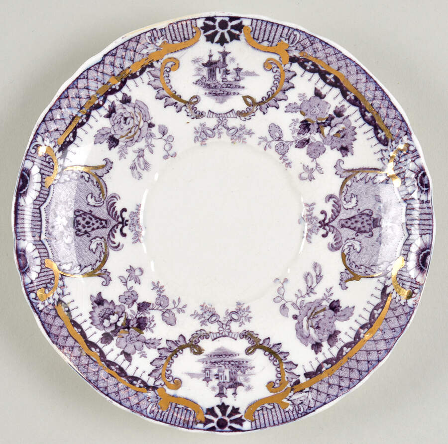 Raleigh Purple Saucer by Wedgwood-1
