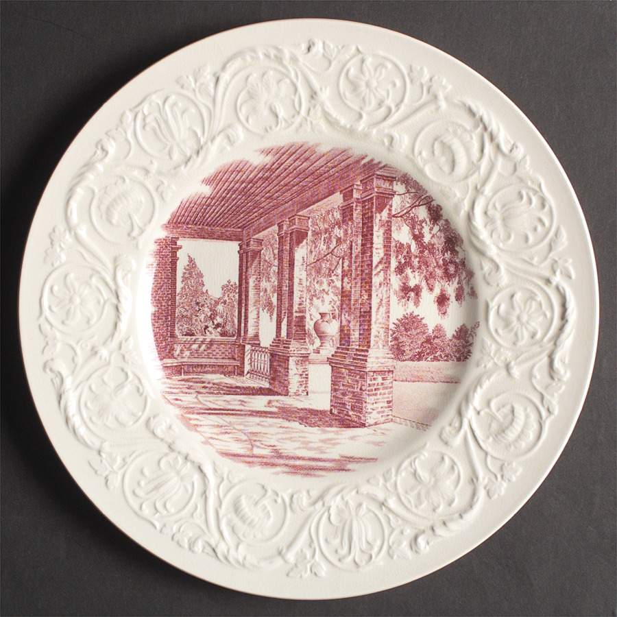 Randolph Macon Woman's College Mulberry Luncheon Plate by Wedgwood-1