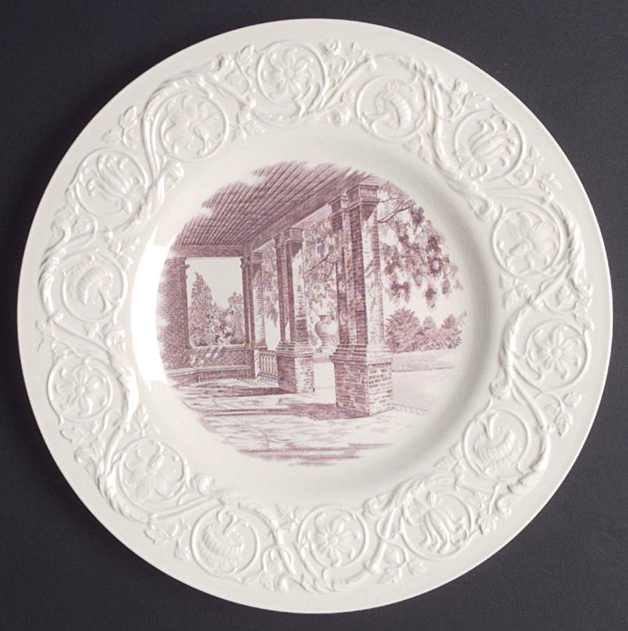 Randolph Macon Woman's College Mulberry Dinner Plate by Wedgwood-1
