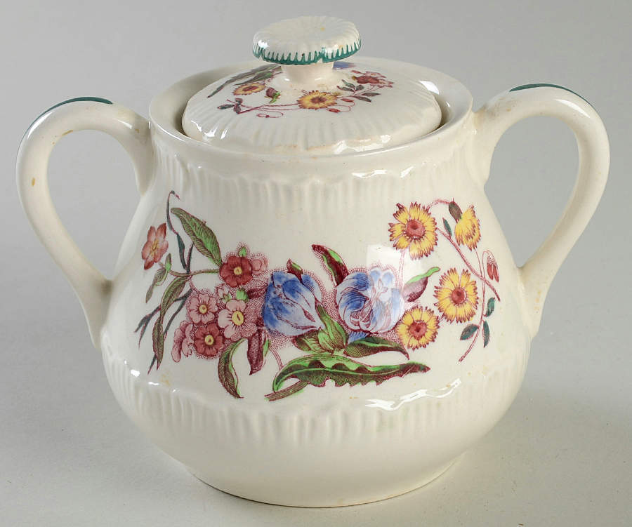 Ranunculus Multicolor Sugar Bowl & Lid by Wedgwood-1