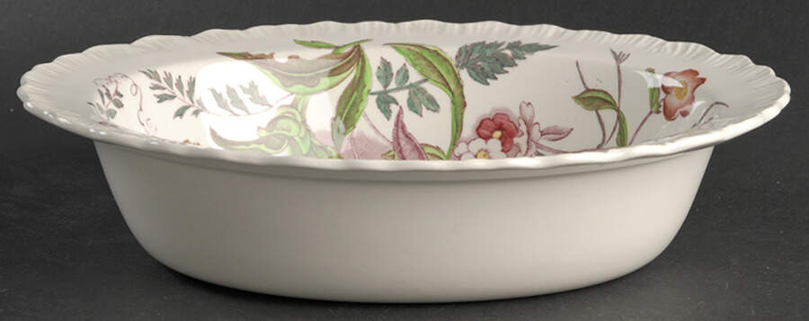 Ranunculus Multicolor 9" Oval Vegetable Bowl by Wedgwood-1