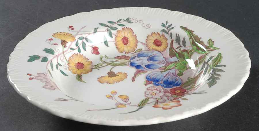 Ranunculus Multicolor Rim Soup Bowl by Wedgwood-1