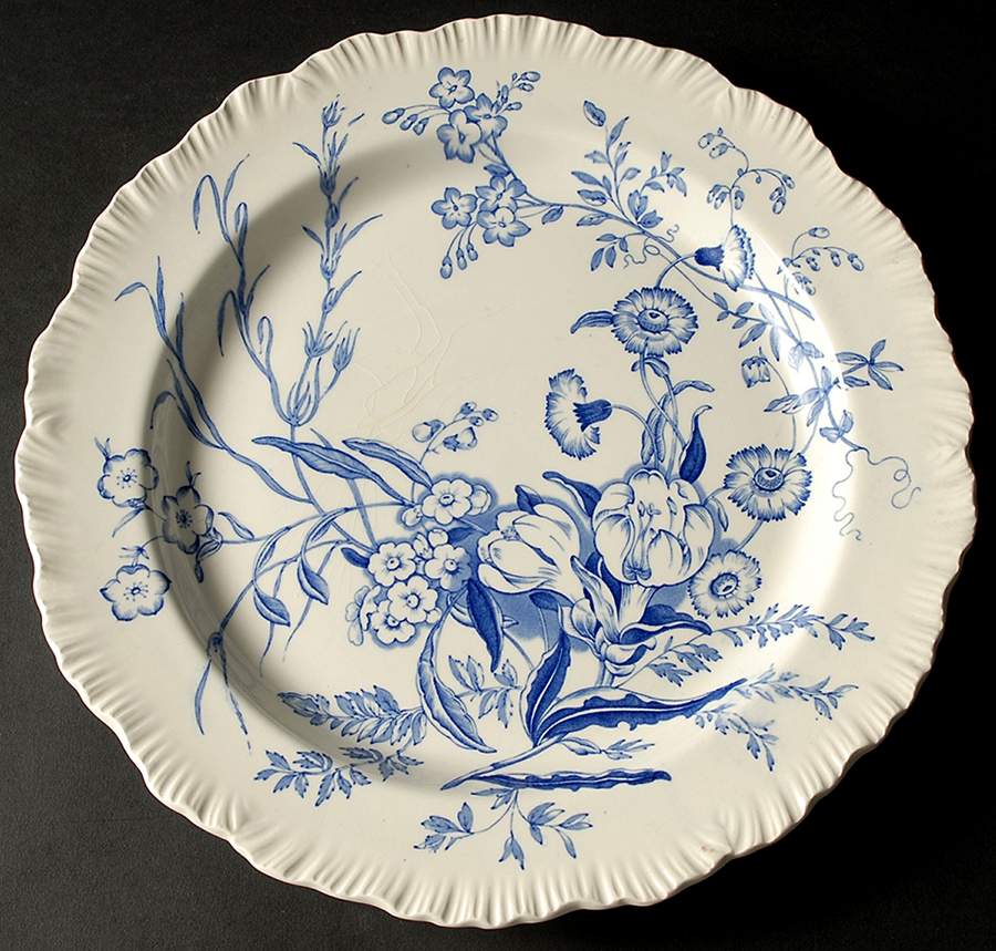 Ranunculus Blue 12" Chop Plate (Round Platter) by Wedgwood-1