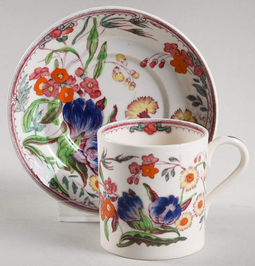 Ranunculus Flat Demitasse Cup & Saucer Set by Wedgwood-1