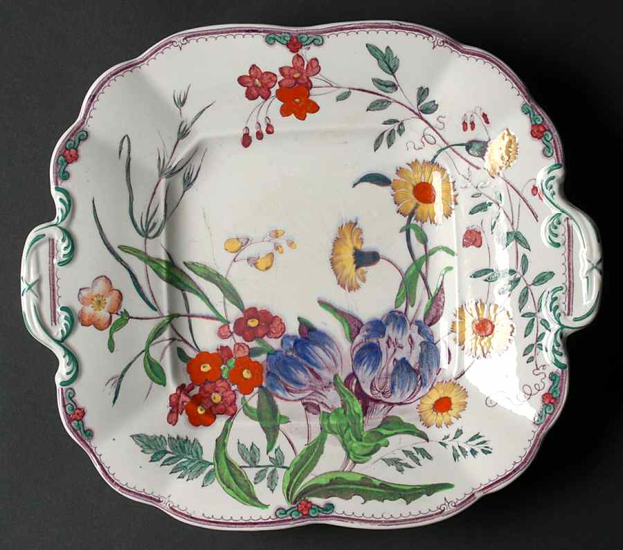 Ranunculus Square Handled Cake Plate by Wedgwood-1