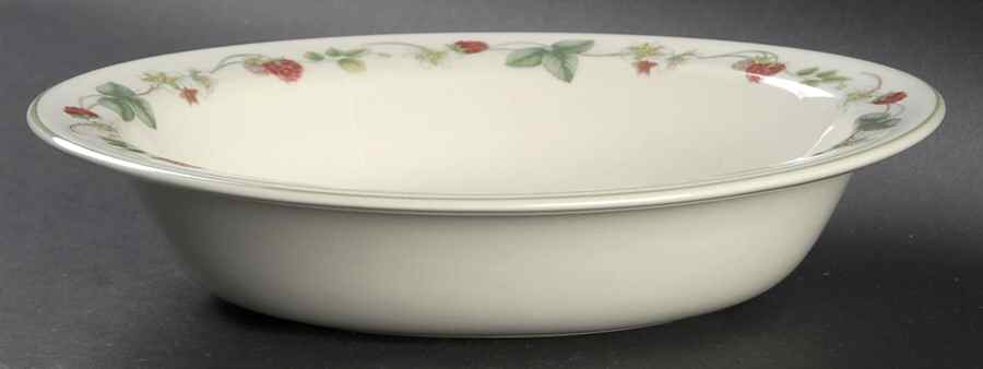 Raspberry 9" Oval Vegetable Bowl by Wedgwood-1