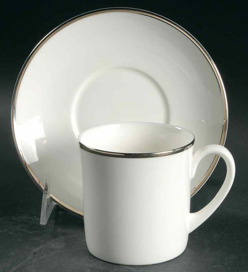 Reflection Flat Cup & Saucer Set by Wedgwood-1